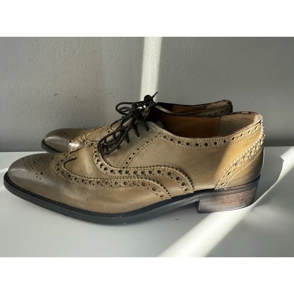 Florsheim Royal Imperial Wingtip Brogue Shoes | Made in Italy | Leather | EU 41